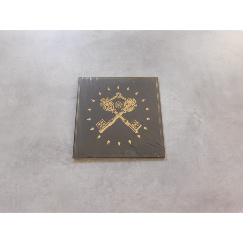 Black Hate / Be Persecuted - The Dark Key Of Enki Split Gatefold printed with GOLDEN INK 7" EP