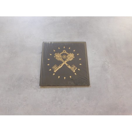 Black Hate / Be Persecuted - The Dark Key Of Enki Split Gatefold printed with GOLDEN INK 7" EP