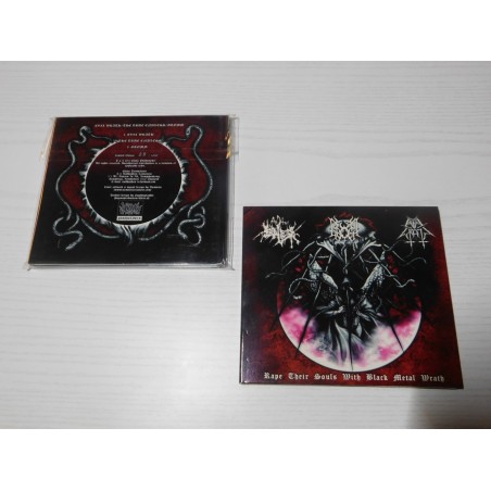 Evil Wrath / The True Endless / Gromm - Rape Their Souls With Black Metal Wrath Split Digi CD