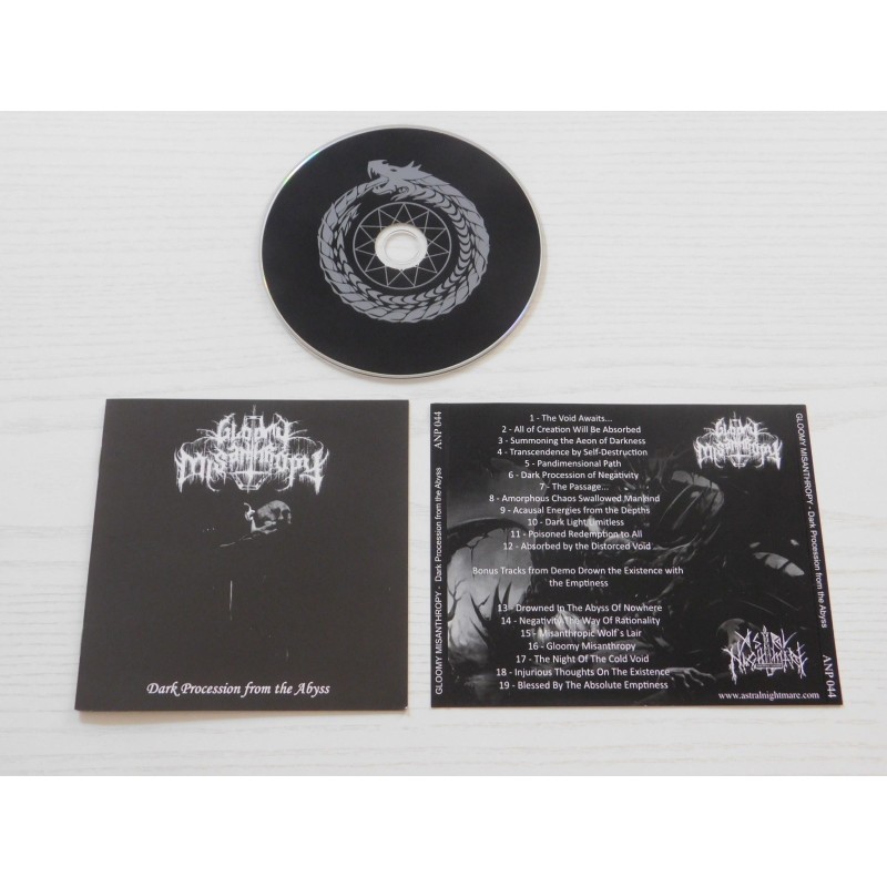 Gloomy Misanthropy - Dark Procession From The Abyss CD